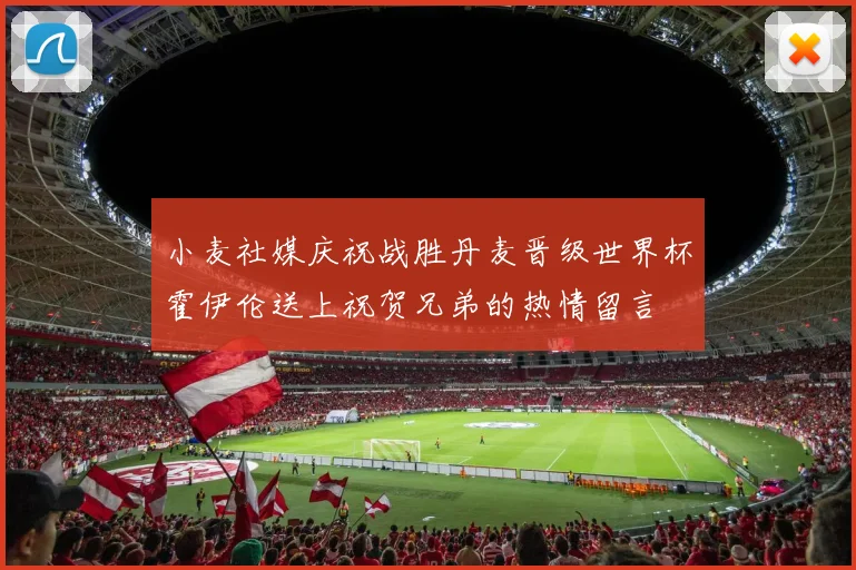 小麦社媒庆祝战胜丹麦晋级世界杯霍伊伦送上祝贺兄弟的热情留言